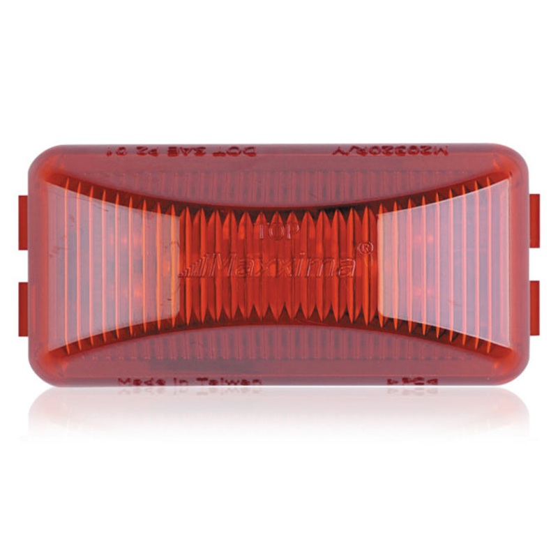 Maxxima red 1 x 2.5 rectangular 8 diode LED marker light