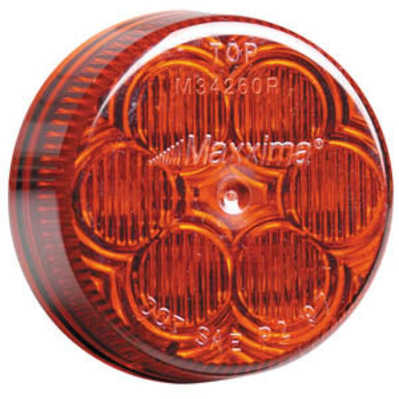 Maxxima red 2 round 6 diode LED marker light