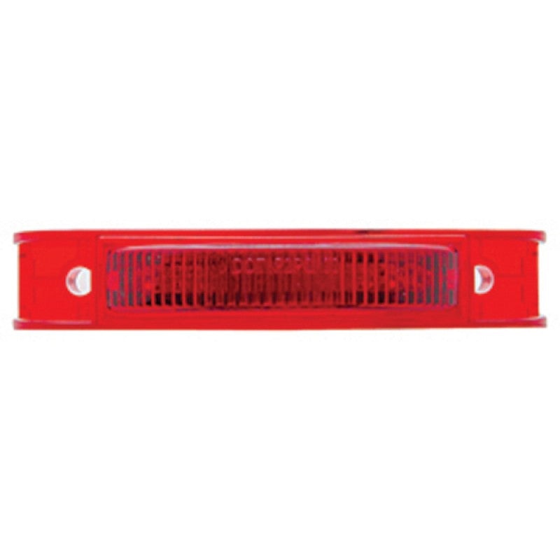 Red 1 x 4 rectangular 7 diode LED marker light