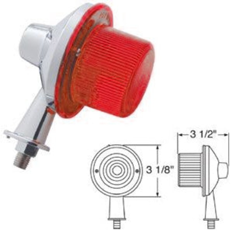 Red 13 diode LED tanker honda marker light with 2-1/8 long arm