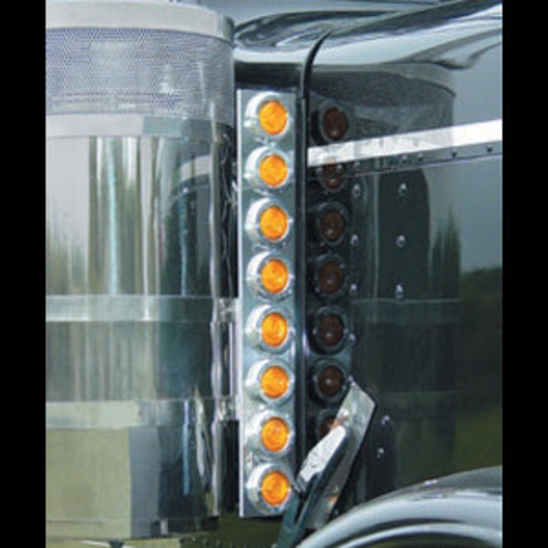 Peterbilt 15 front premium Donaldson air cleaner brackets w/16 round 2 light holes