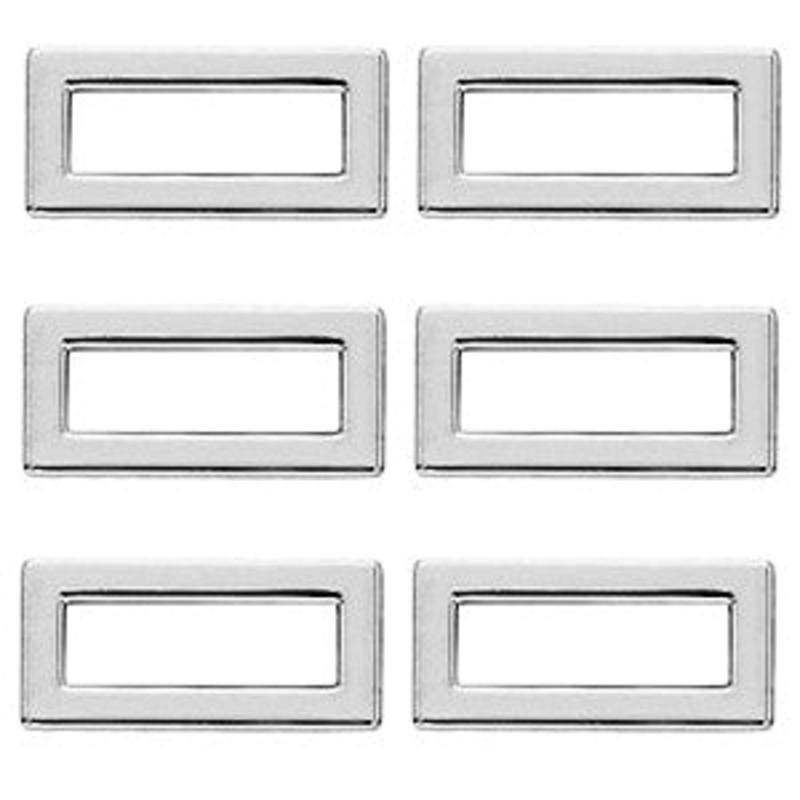 Peterbilt -2000 chrome plastic switch label bezel without visor – 6/PACK