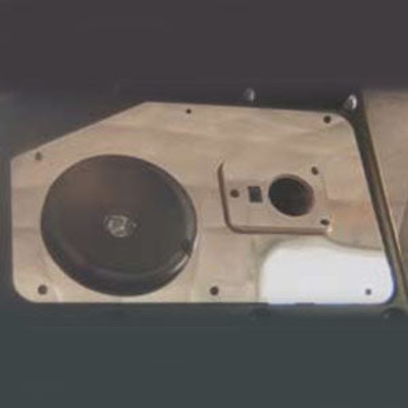 Peterbilt 359 stainless steel sleeper control panel – 2 piece kit, passenger’s side