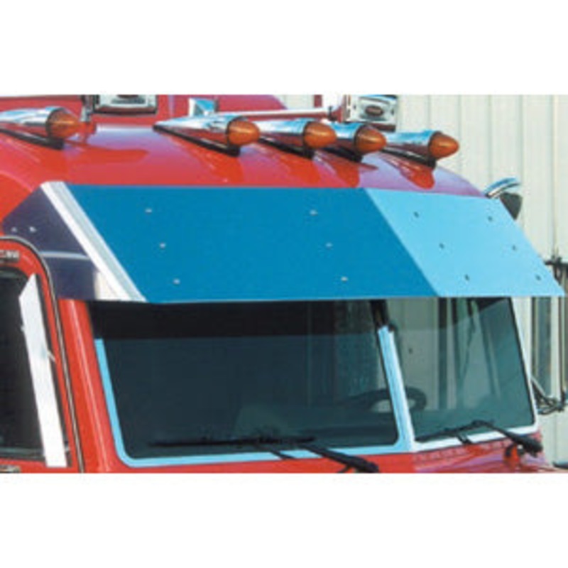 Peterbilt 379 1999-2001 UltraCab 14.5 stainless steel drop visor