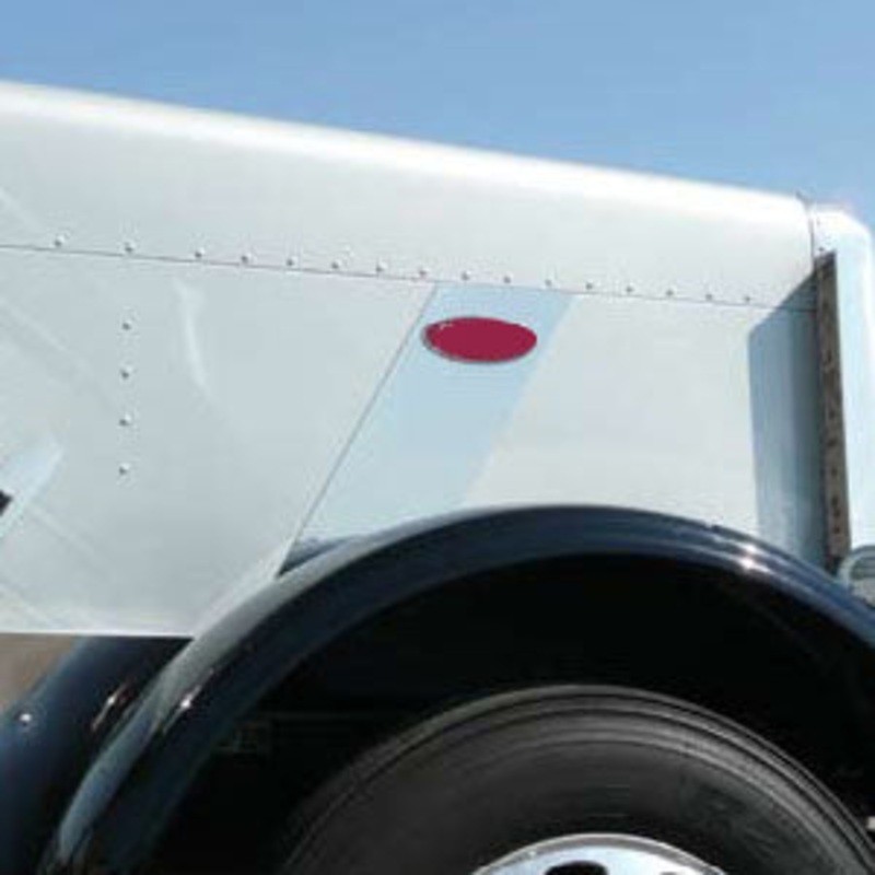 Peterbilt 379 Racing Stripe stainless steel logo trim – PAIR