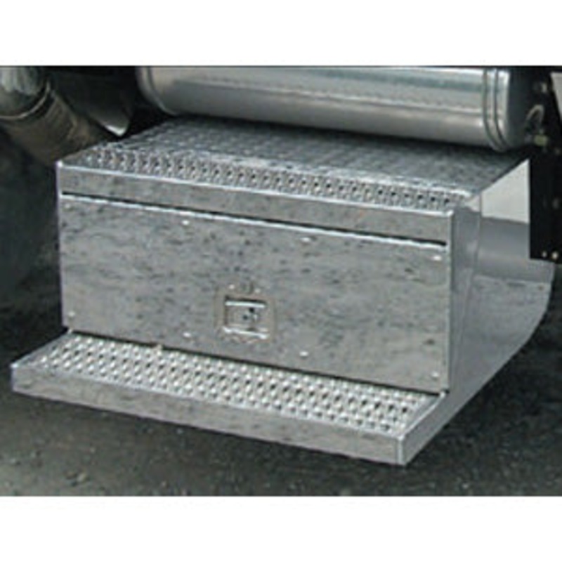 Peterbilt 379 stainless steel battery and tool box trims – 2 pieces