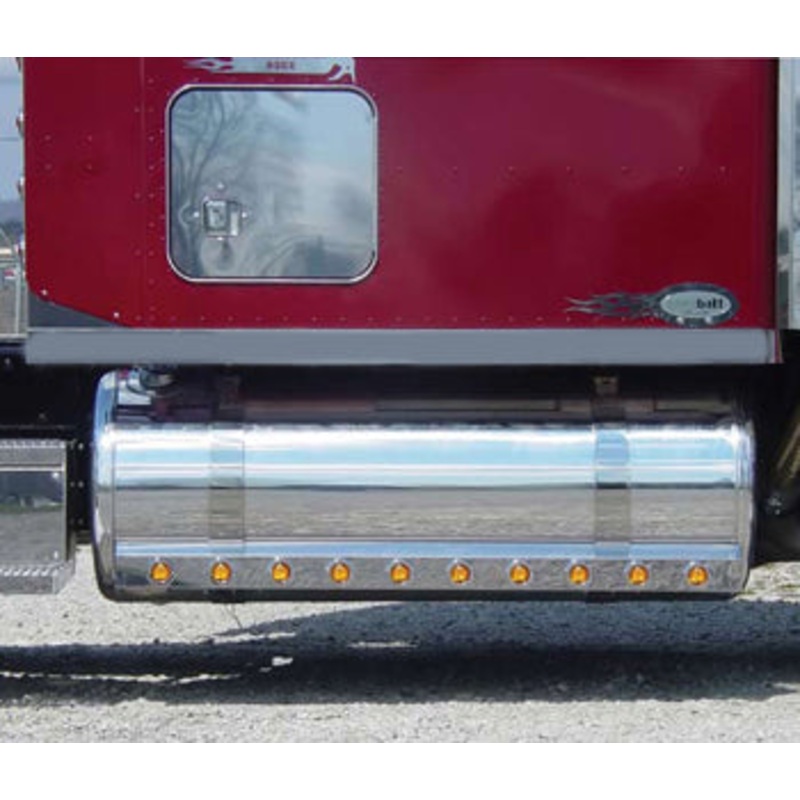 Peterbilt stainless steel 70 Unibilt sleeper light panels w/wing extension, blank – PAIR