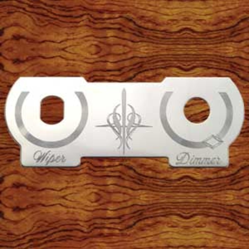 Rockwood Peterbilt -2000 stainless steel Dimmer/Wiper switch plate