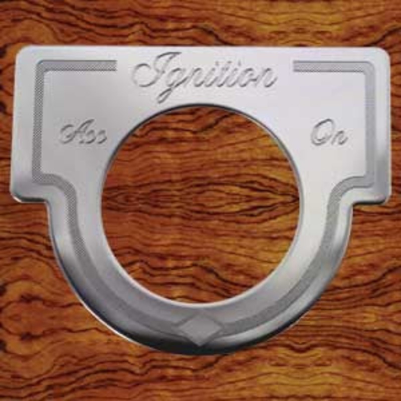 Rockwood Peterbilt -2000 stainless steel Ignition switch plate – round