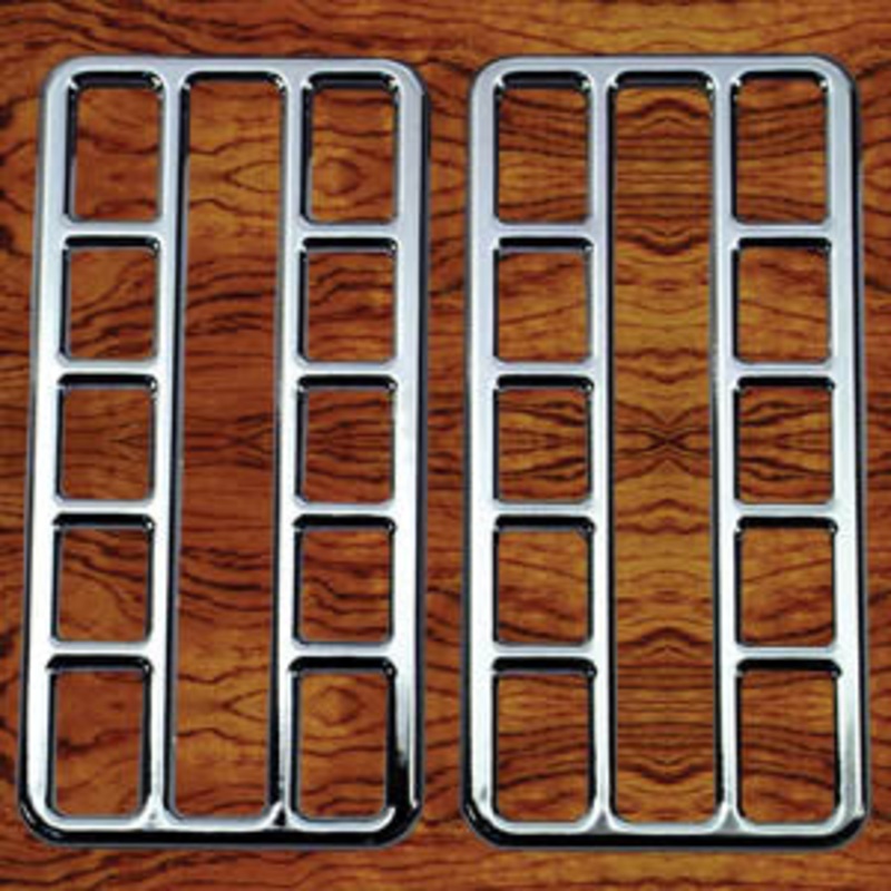 Rockwood Peterbilt 2001-2005 chrome plastic air conditioner/heater vent cover – PAIR