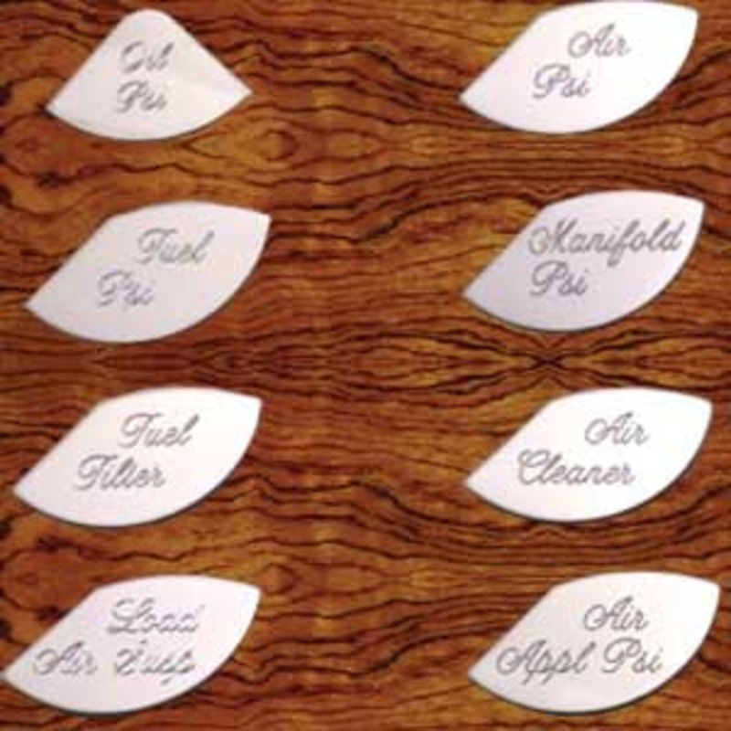 Rockwood Peterbilt -2005 stainless steel gauge emblems – master pack A