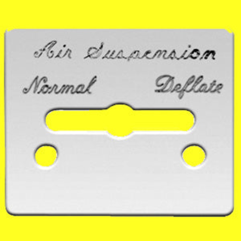Rockwood Peterbilt 359 stainless steel Air Suspension switch plate