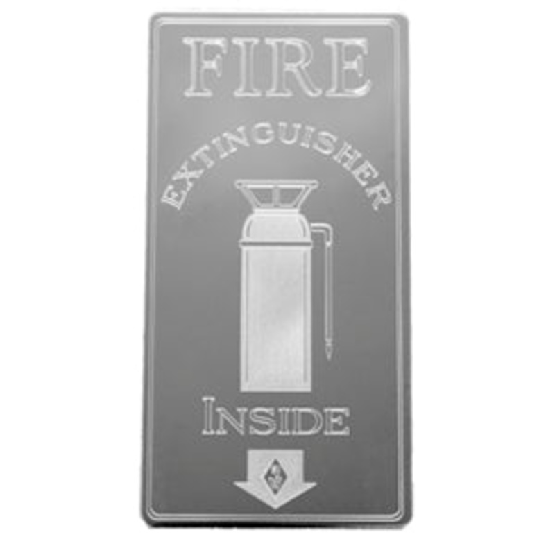 Rockwood stainless steel Fire Extinguisher Inside statement plate