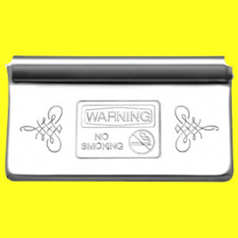 Woody’s Peterbilt -2005 stainless steel ash tray cover – Warning, No Smoking