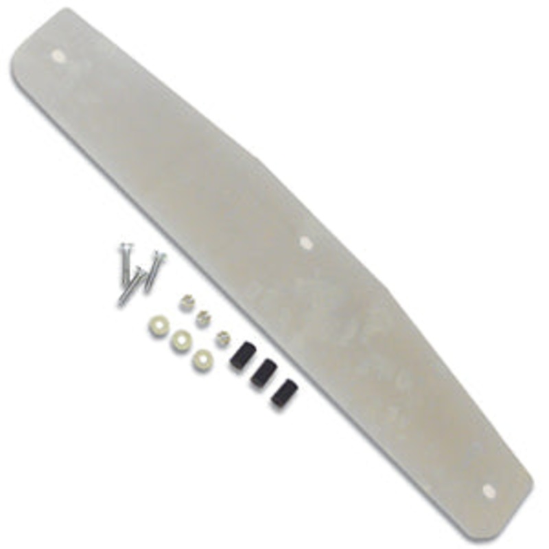 12 chrome bottom plate w/3 bolt-through holes