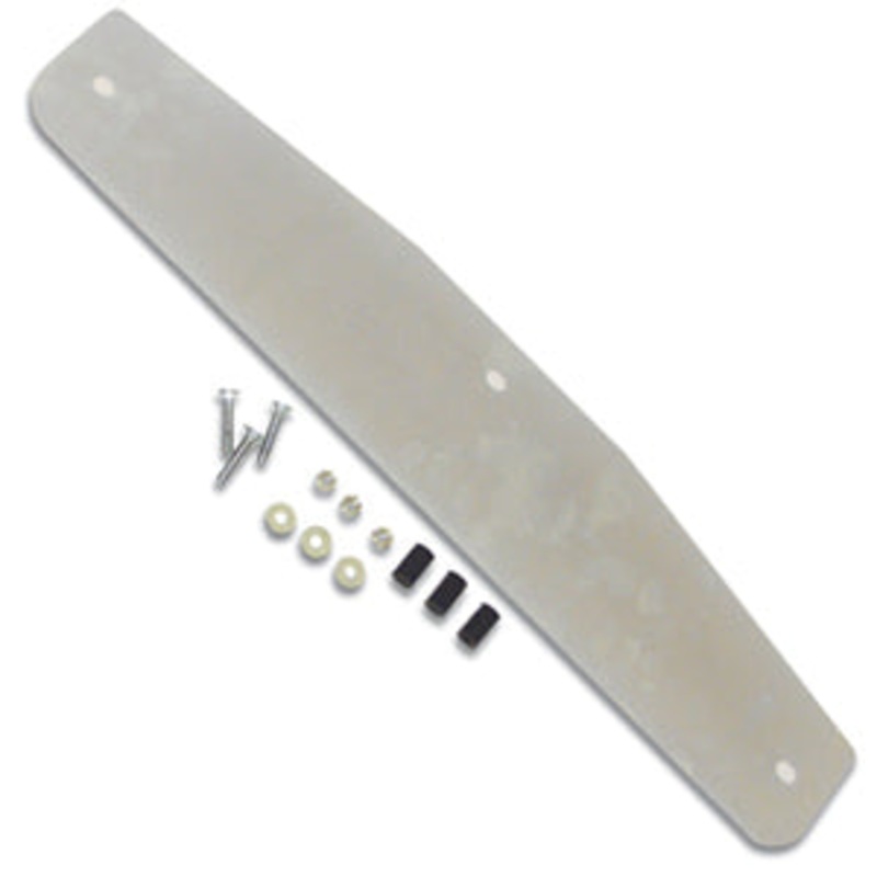 18 chrome bottom plate w/3 bolt-through holes