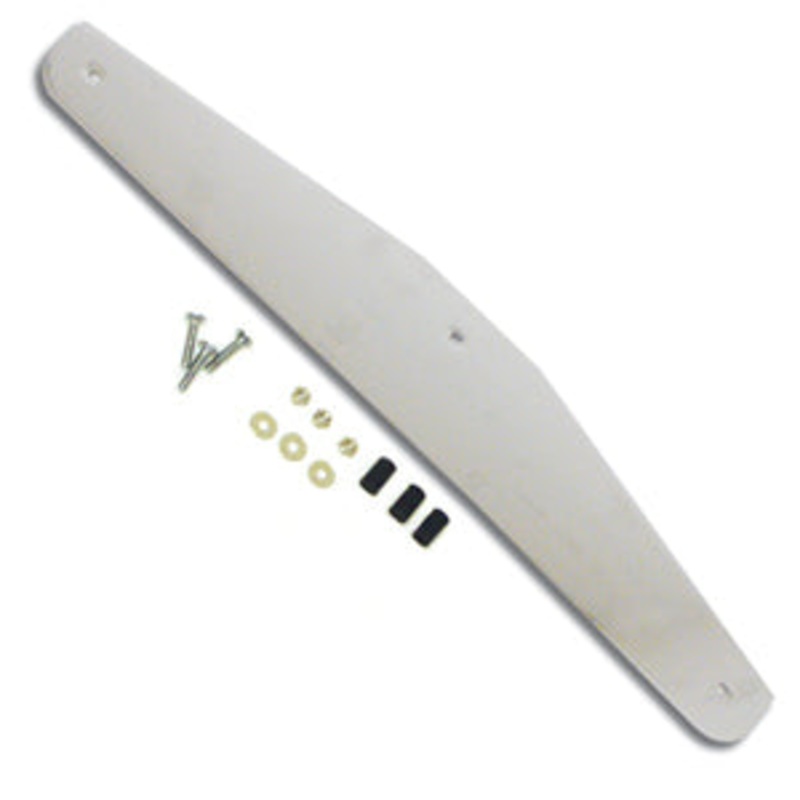20 chrome mudflap weight w/bolt-through holes