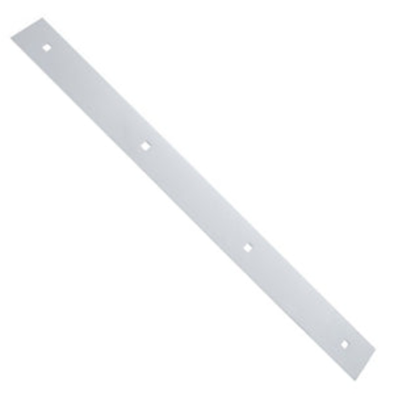 24 chrome steel top mudflap plate w/4 bolt-through holes