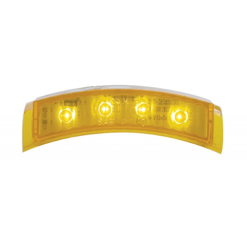 Amber 4 diode LED turn signal light for 7 Peterbilt headlight