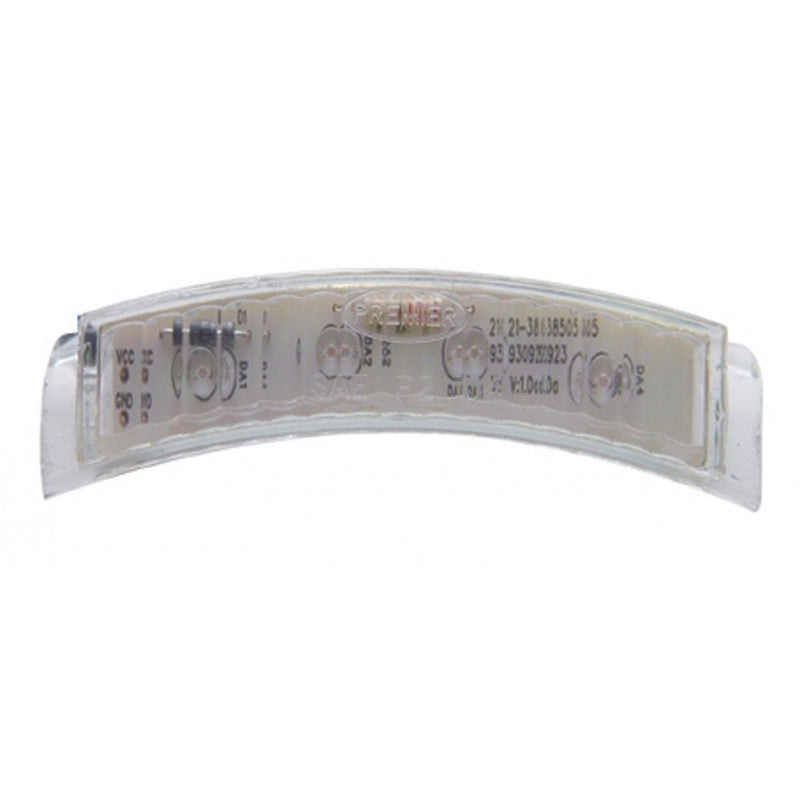 Amber 4 diode LED turn signal light for 7 Peterbilt headlight – CLEAR lens