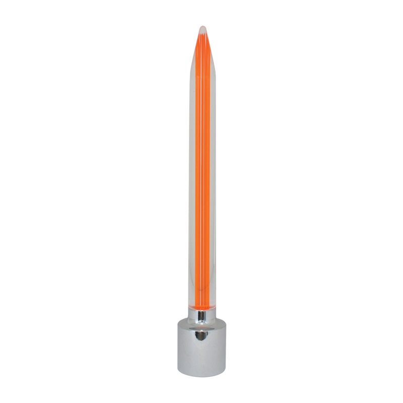 Amber plastic Rocket-style bumper guide topper