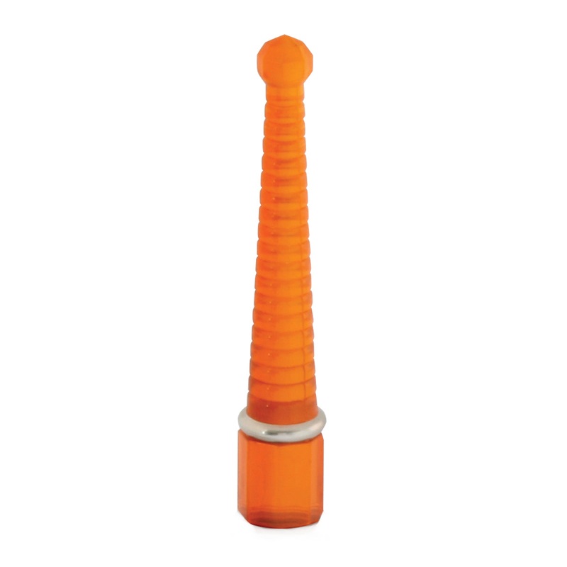 Amber pyramid plastic bumper guide lens