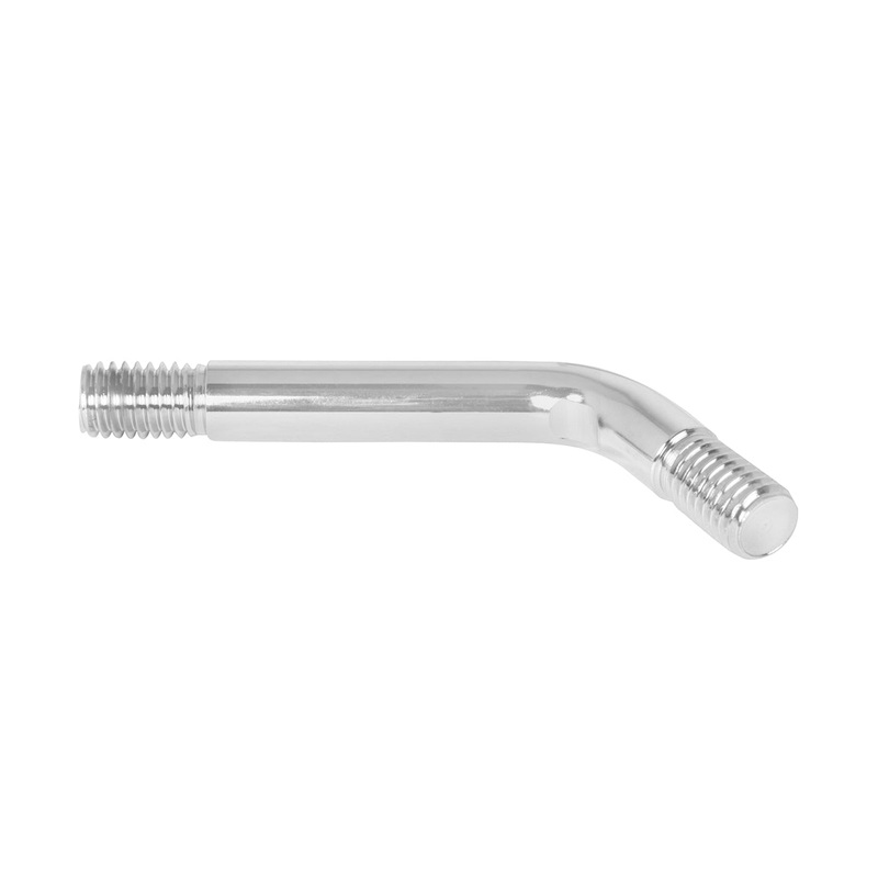 Chrome 4-3/4 gear shift extension w/top bend, 2 threaded ends