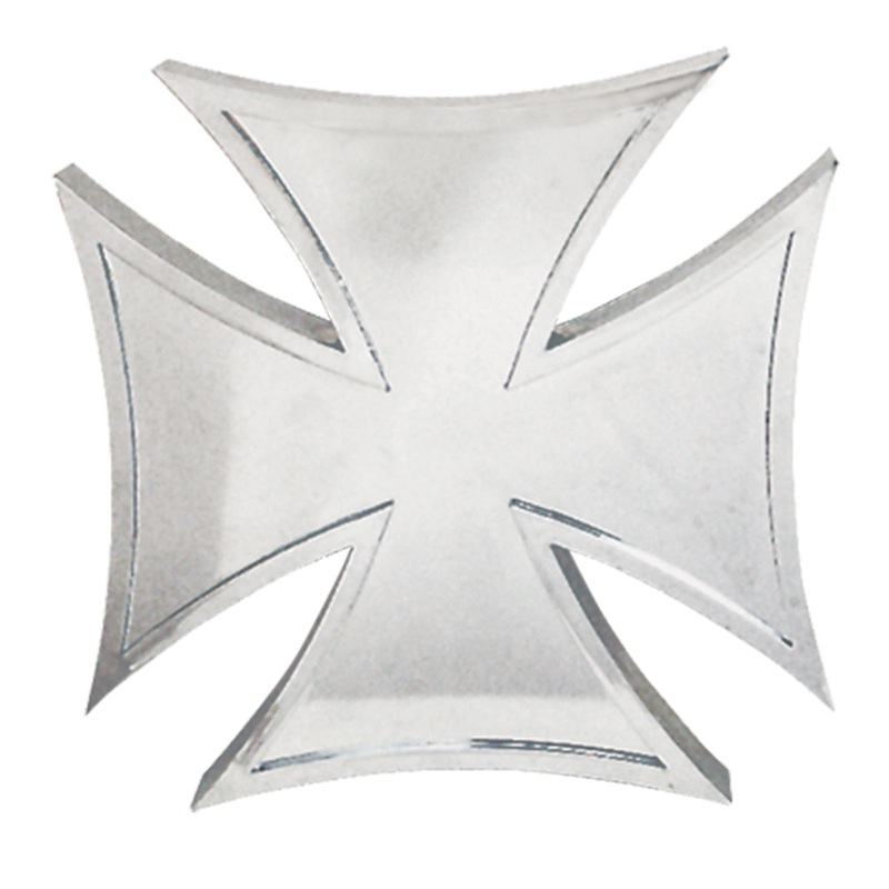 Chrome plastic 4 x 4 3D iron cross