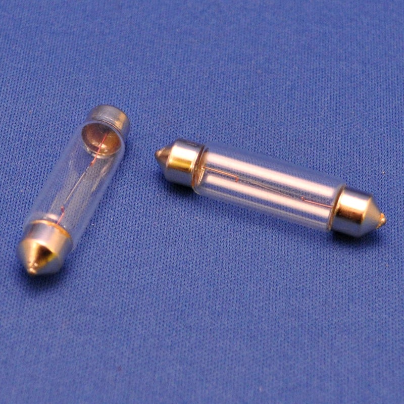 Clear glass incandescent 211-2 dome light bulb – PAIR