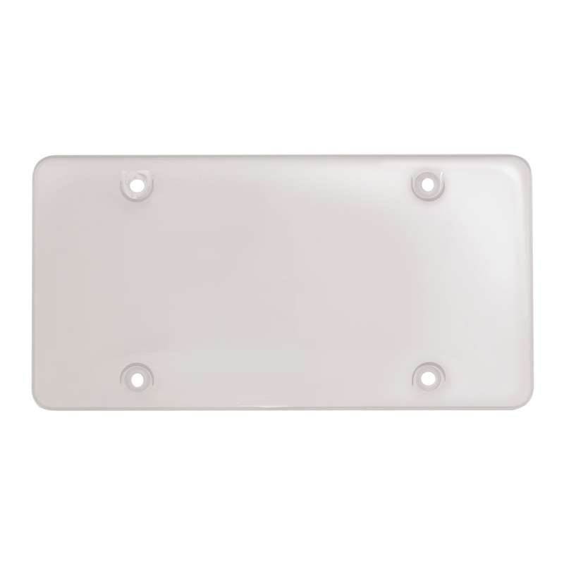 Clear plastic license plate protector – bubble style