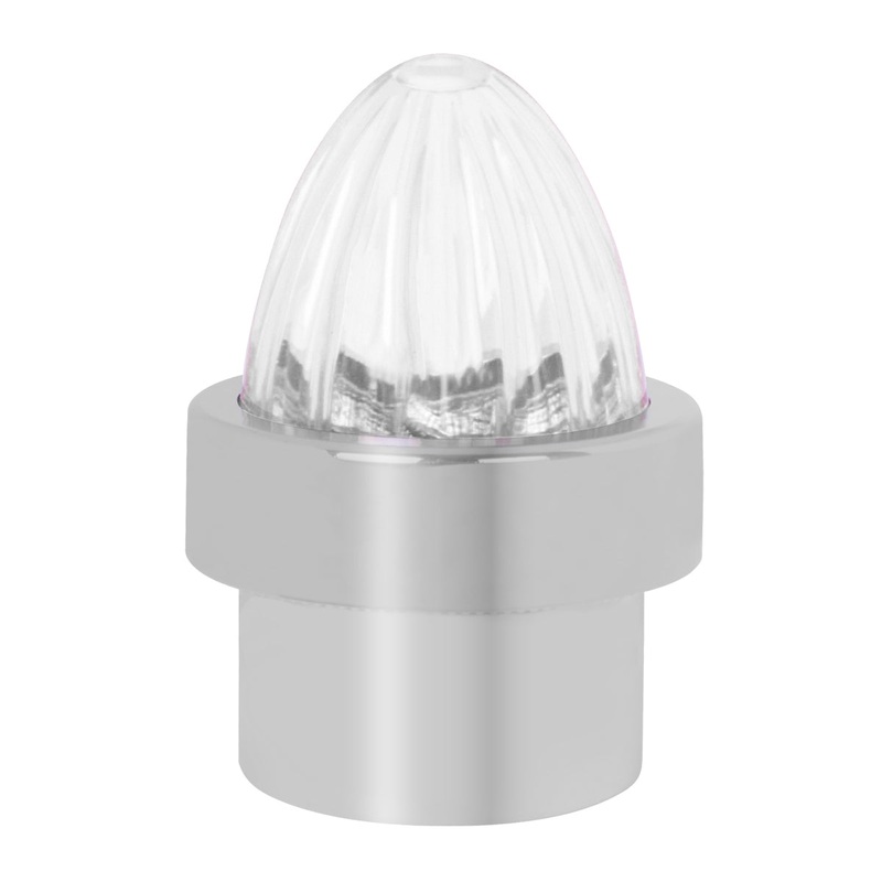 Clear plastic watermelon-style lens bumper guide top – PAIR