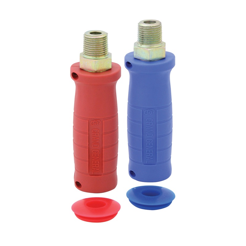 Glad hand hose connection grips – set of 2, red and blue