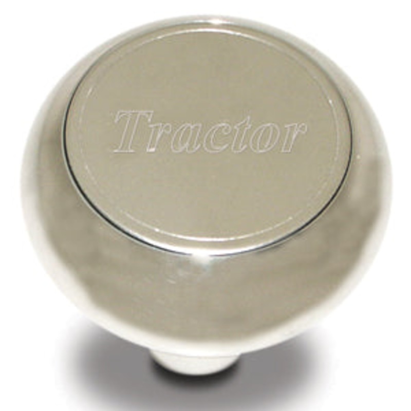 Large chrome aluminum screw-in air brake knob – Tractor