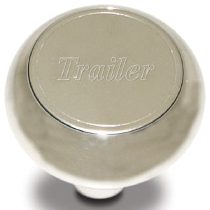 Large chrome aluminum screw-in air brake knob – Trailer
