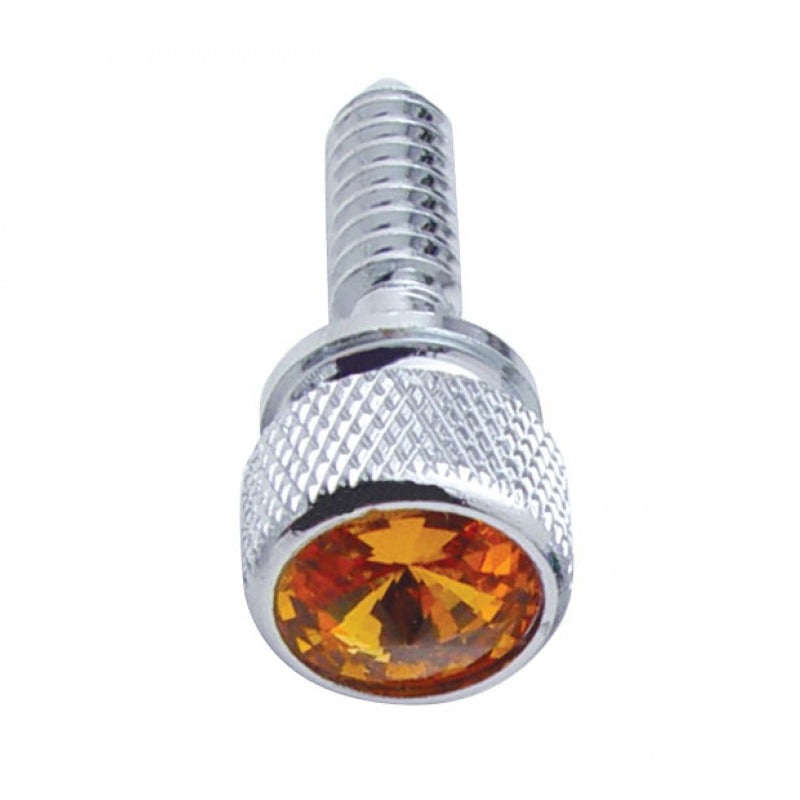 Peterbilt -2000 chrome dash screw with jewel – SINGLE