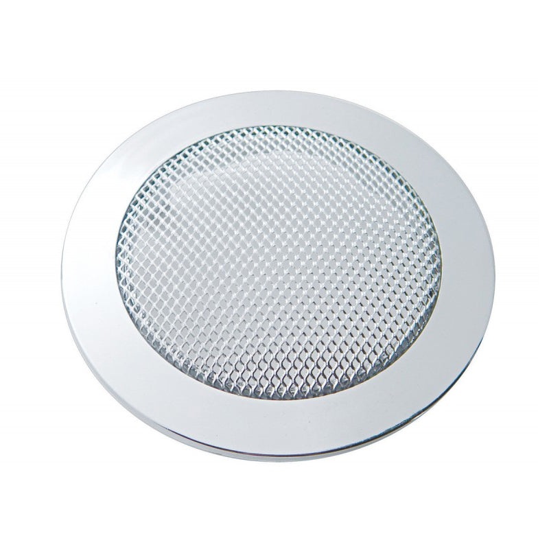 Peterbilt -2005 chrome plastic small round radio speaker cover