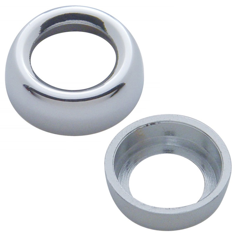 Peterbilt -2005 chrome plastic switch nut covers – 6/PACK