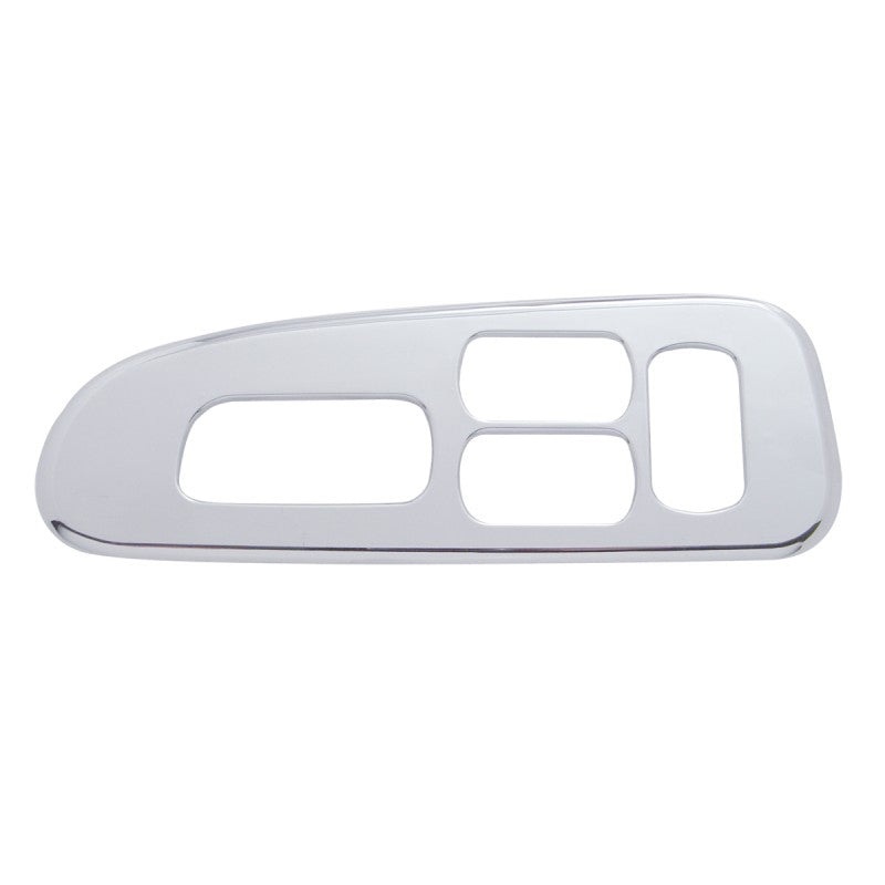 Peterbilt 379/389 2006+ chrome plastic door control panel – driver’s side, 4 switch holes