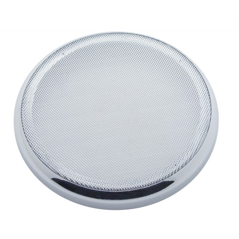 Peterbilt 7-1/4 round chrome speaker cover