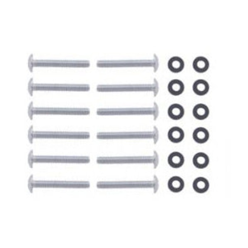 Peterbilt chrome steel mounting screws for gear shift cover – 12/PACK