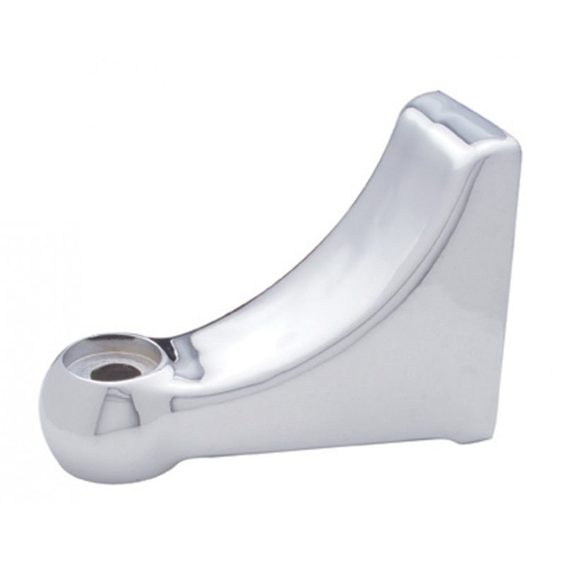 Polished aluminum L-shape Peterbilt 379 headlight arm brackets – PAIR