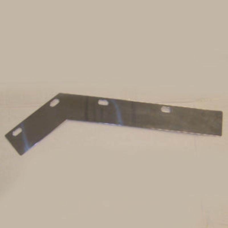 Stainless steel angled top mudflap plate – PAIR