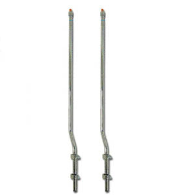 Stainless steel bumper guides for plastic bumpers – PAIR