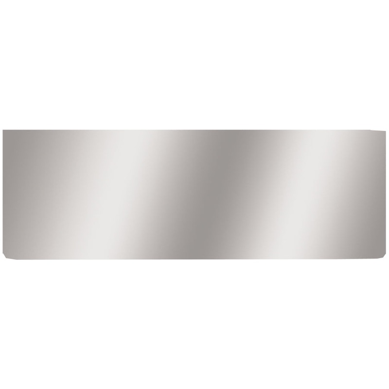 12 stainless steel rear center panel – blank, no light holes