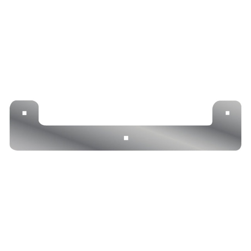 14 stainless steel U shaped mudflap accents w/3 bolt holes – PAIR