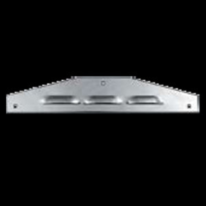 16 stainless steel mud flap accents w/louvers, 3 bolt holes – PAIR