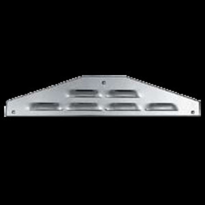 18 stainless steel mud flap accents w/louvers, 3 bolt holes – PAIR