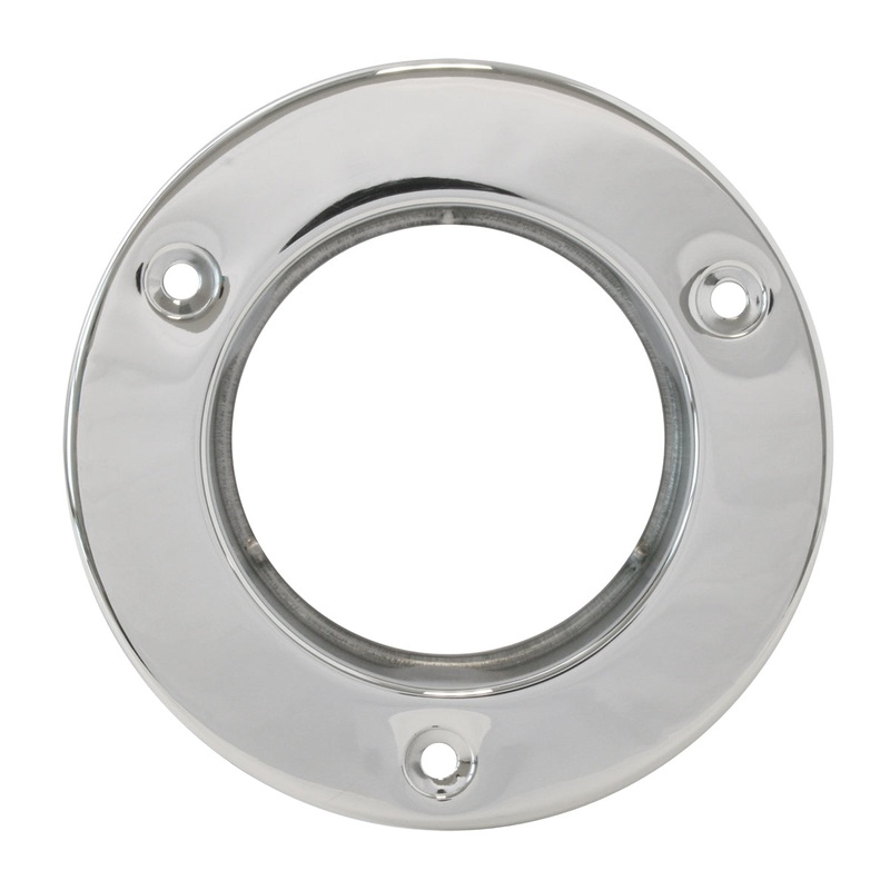 2.5 round stainless steel light holding rim/mounting flange