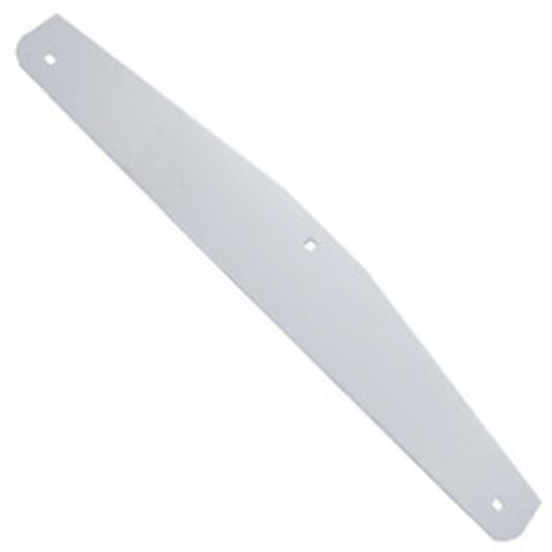 24 chrome bottom plate w/3 bolt-through holes