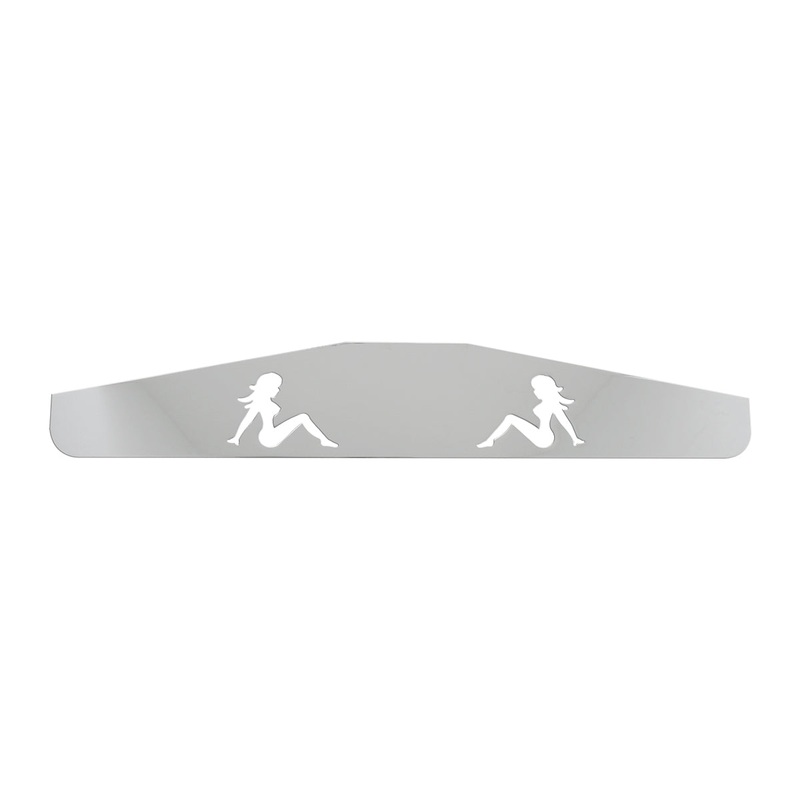 24 chrome bottom plate w/sitting nude cutouts – stud mount